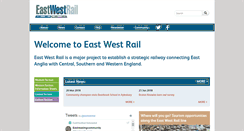 Desktop Screenshot of eastwestrail.org.uk