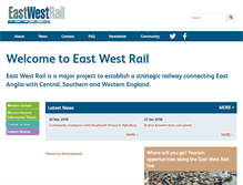 Tablet Screenshot of eastwestrail.org.uk